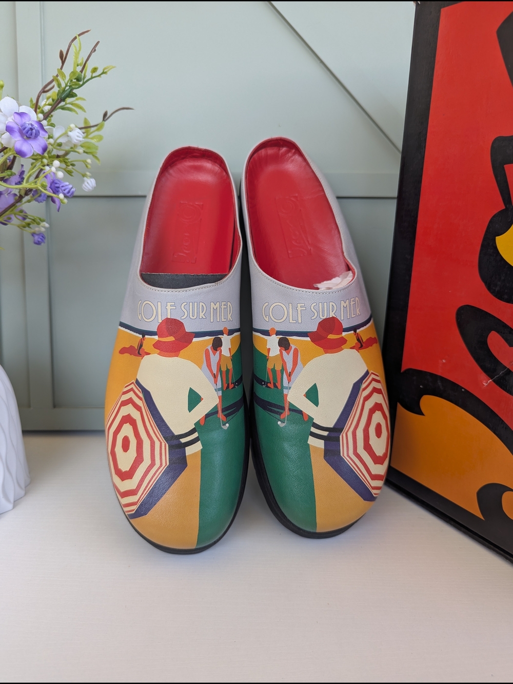 ICON Red Icon artistic mules Shoes
